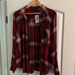 Torrid Red Plaid Shirt